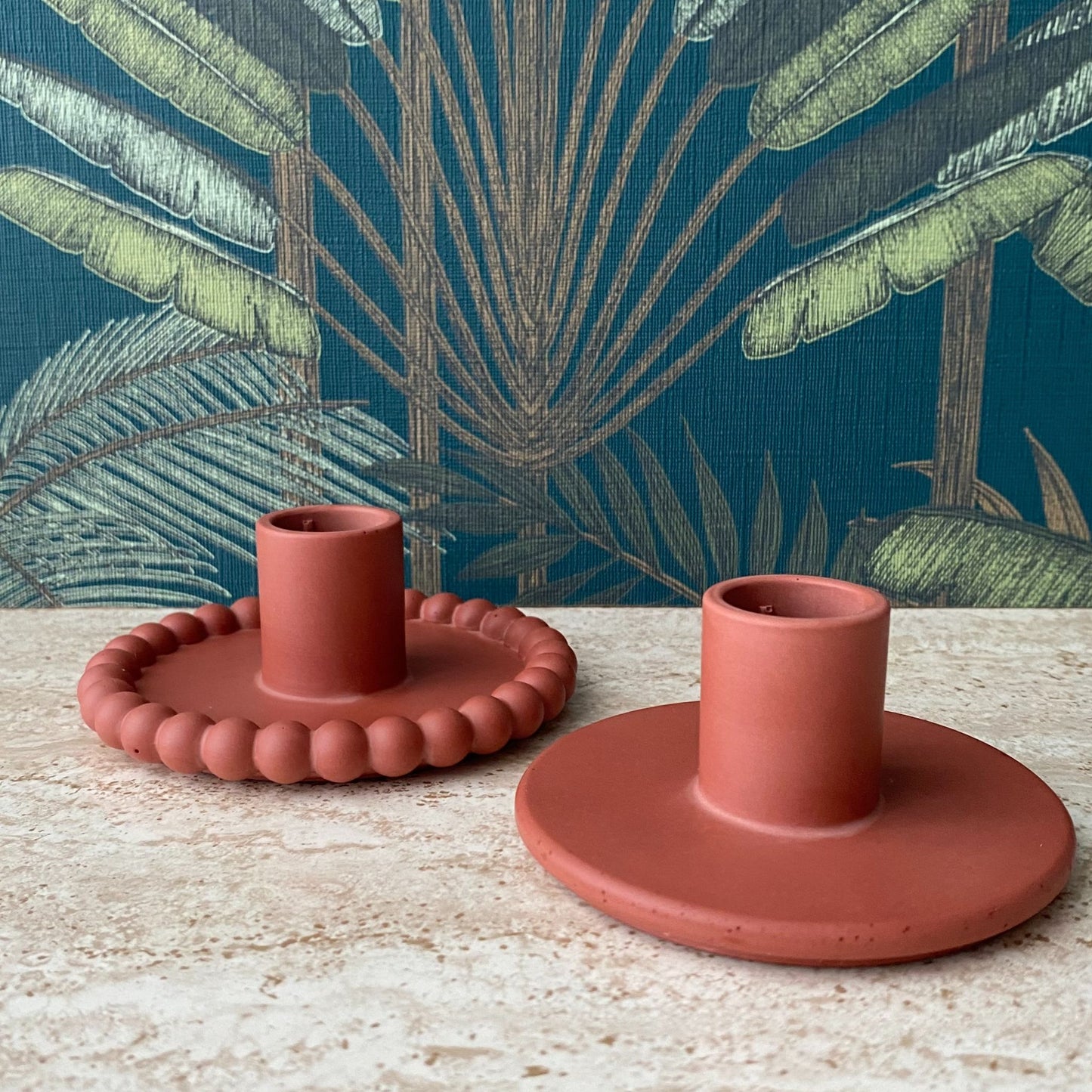 Kandelaar plat - diverse kleuren