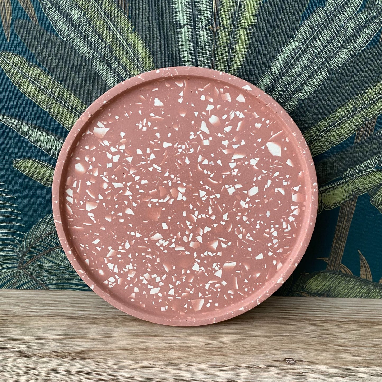 Ronde schaal klein - Terrazzo oudroze