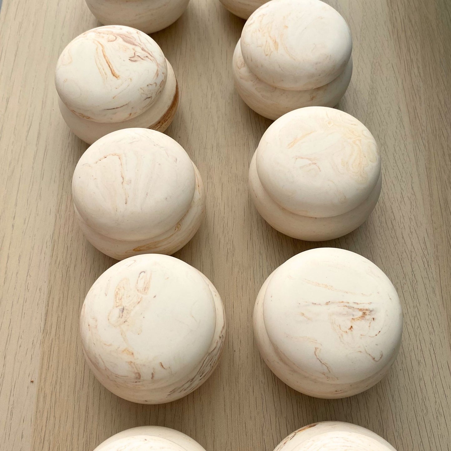 Opbergdoosje - Marmer beige