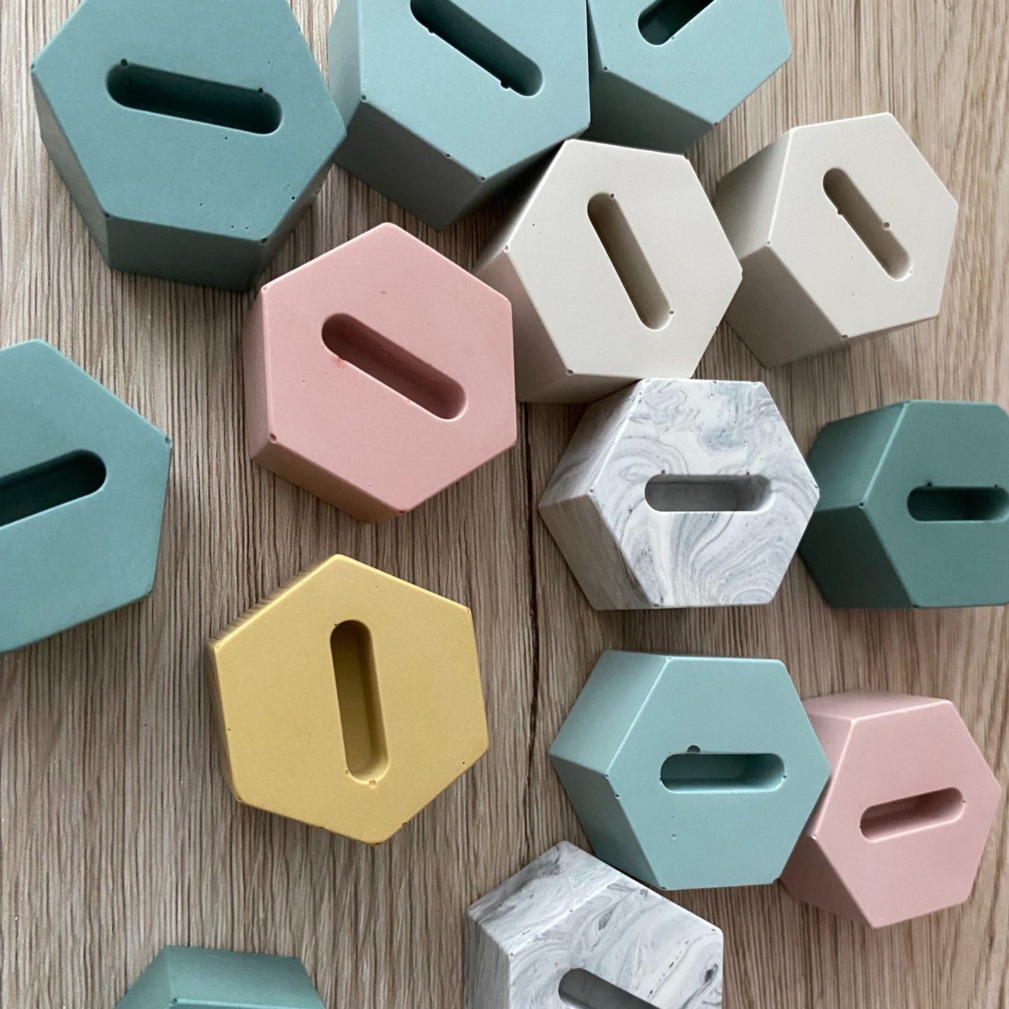 Ringhouder hexagon - Marmer