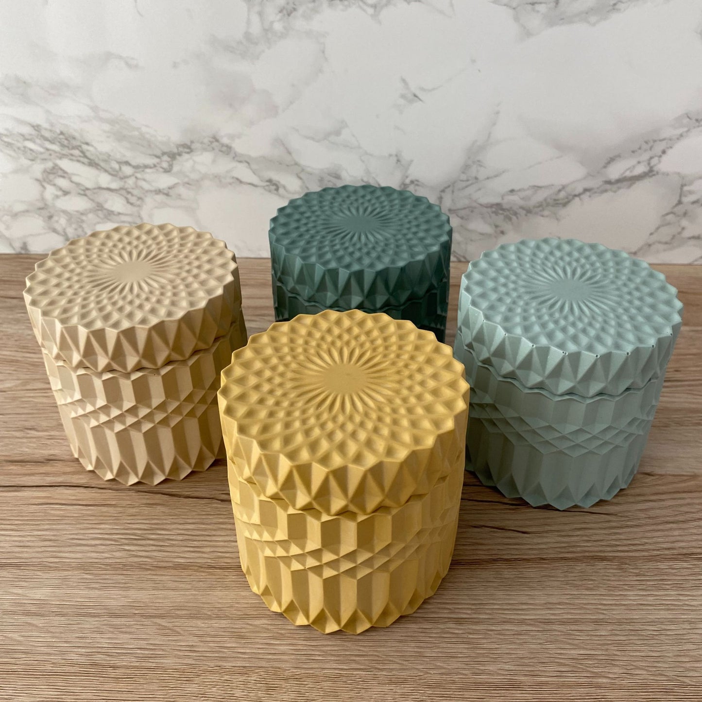 Sieradendoos met deksel - diverse kleuren