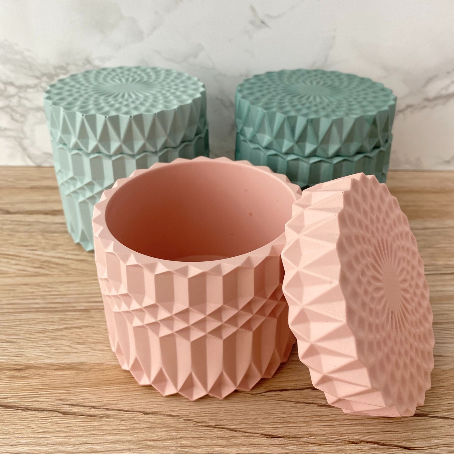 Sieradendoos met deksel - diverse kleuren