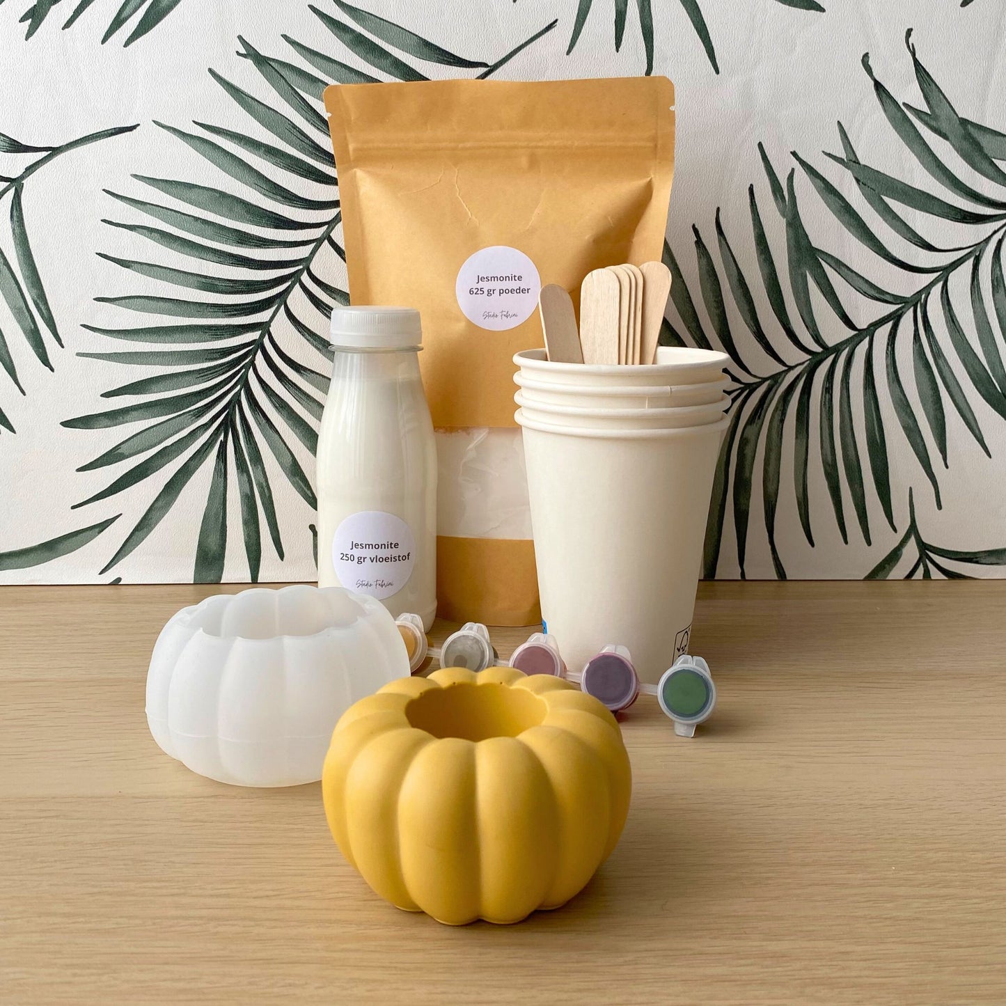 DIY pakket Jesmonite pompoen