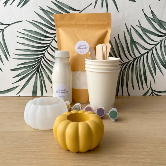 DIY pakket Jesmonite pompoen