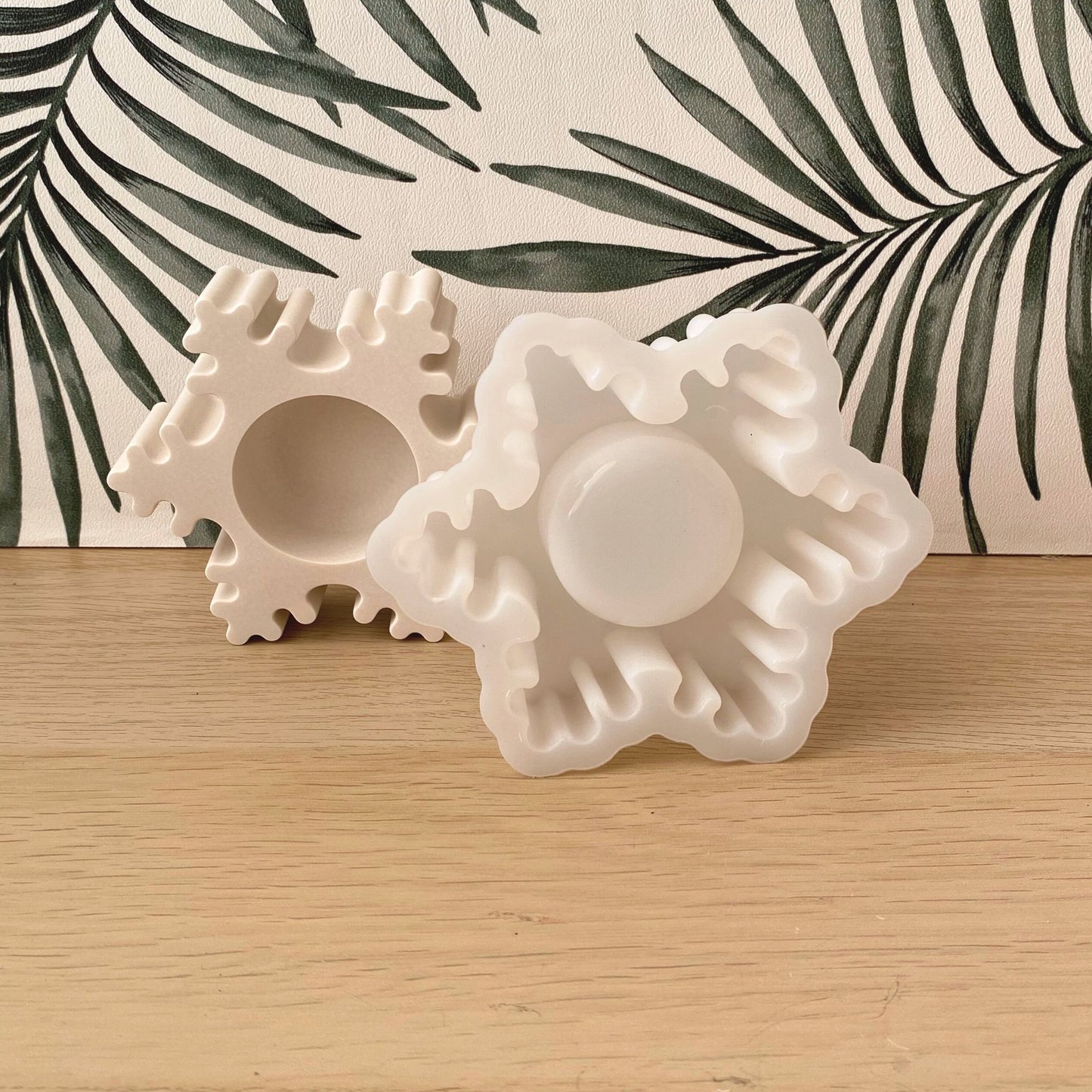 DIY - mal sneeuwvlok waxine