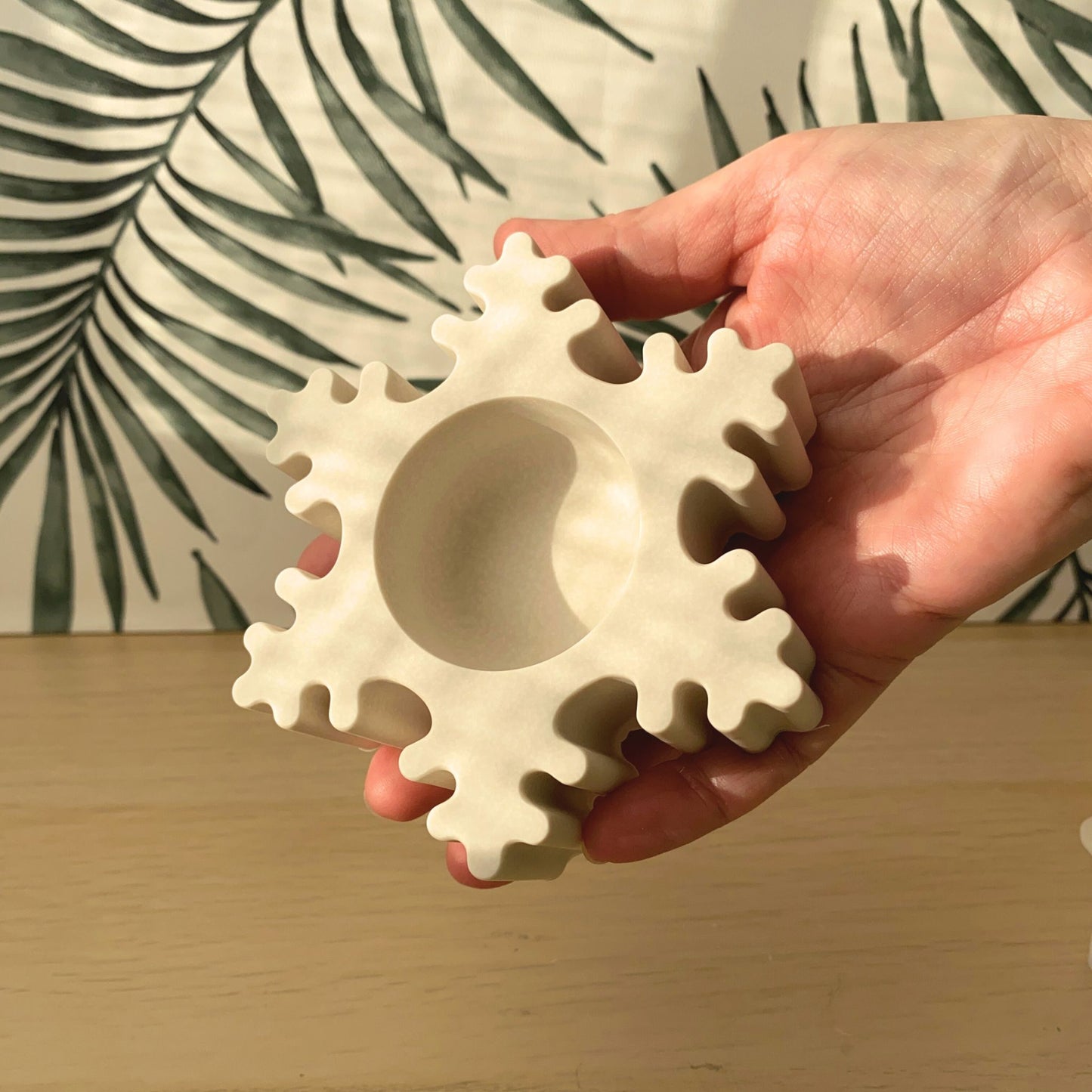 DIY - mal sneeuwvlok waxine