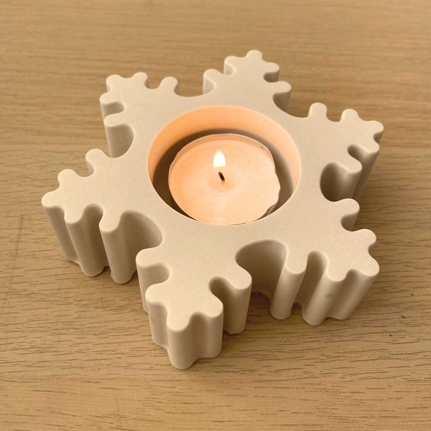 DIY - mal sneeuwvlok waxine