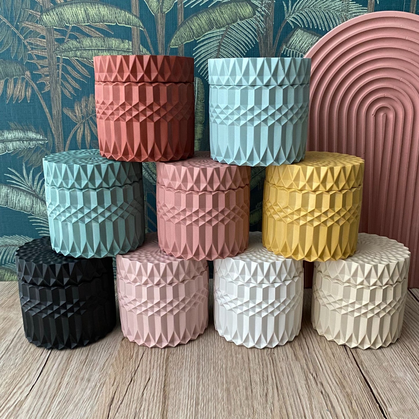 Sieradendoos met deksel - diverse kleuren